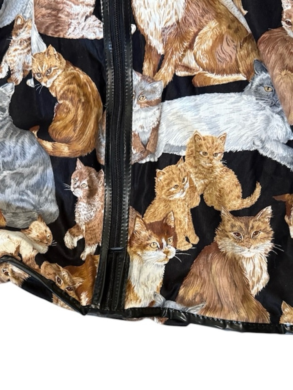 RESERVED- DO NOT BUY Vintage Viator Cat Print Garment Hanging Bag- Double Sided - Picture 4 of 13